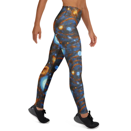 Azure Event Horizon on a Yoga Leggings