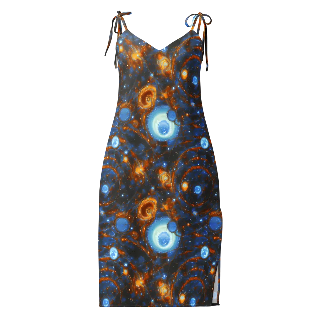 Azure Event Horizon on Slip Dress — Front