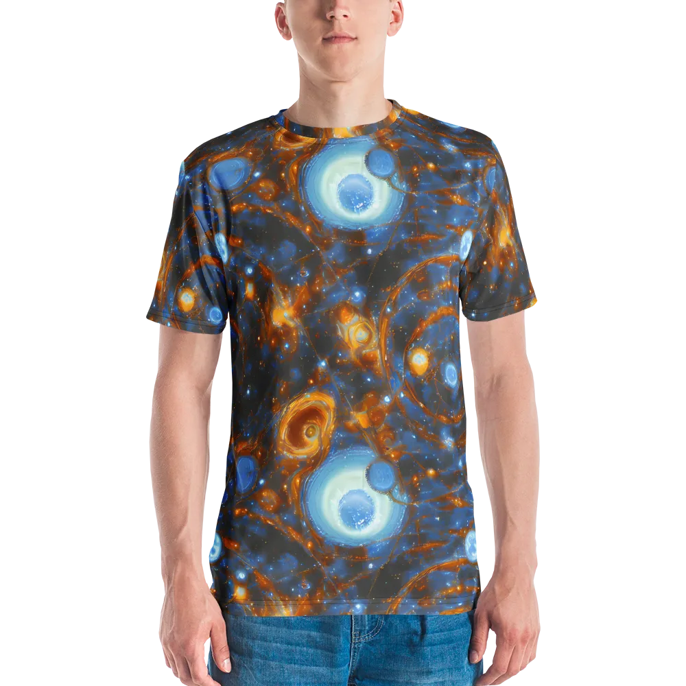 Azure Event Horizon on Men's Crew Neck T-Shirt — Front