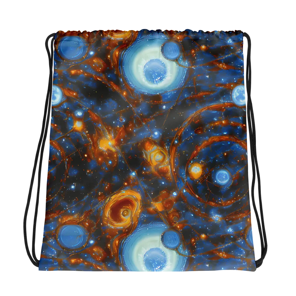 Azure Event Horizon on Drawstring Bag — Photo