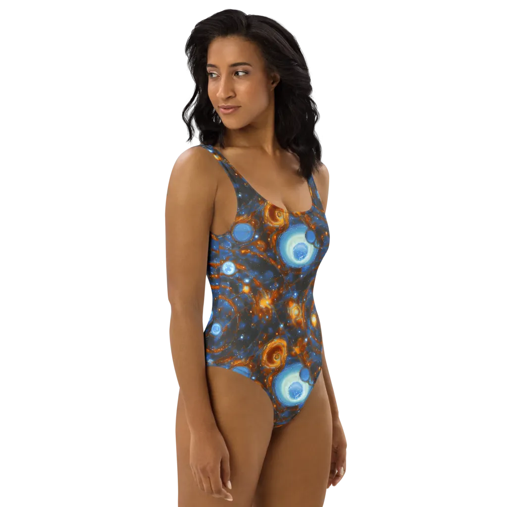 Azure Event Horizon on One-Piece Swimsuit — Right
