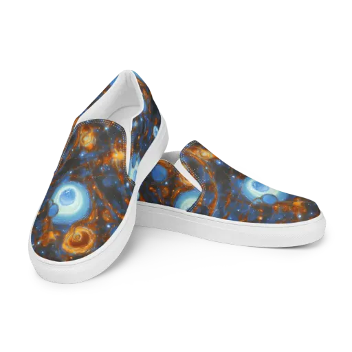 Azure Event Horizon on a Women's Slip-On Canvas Shoes