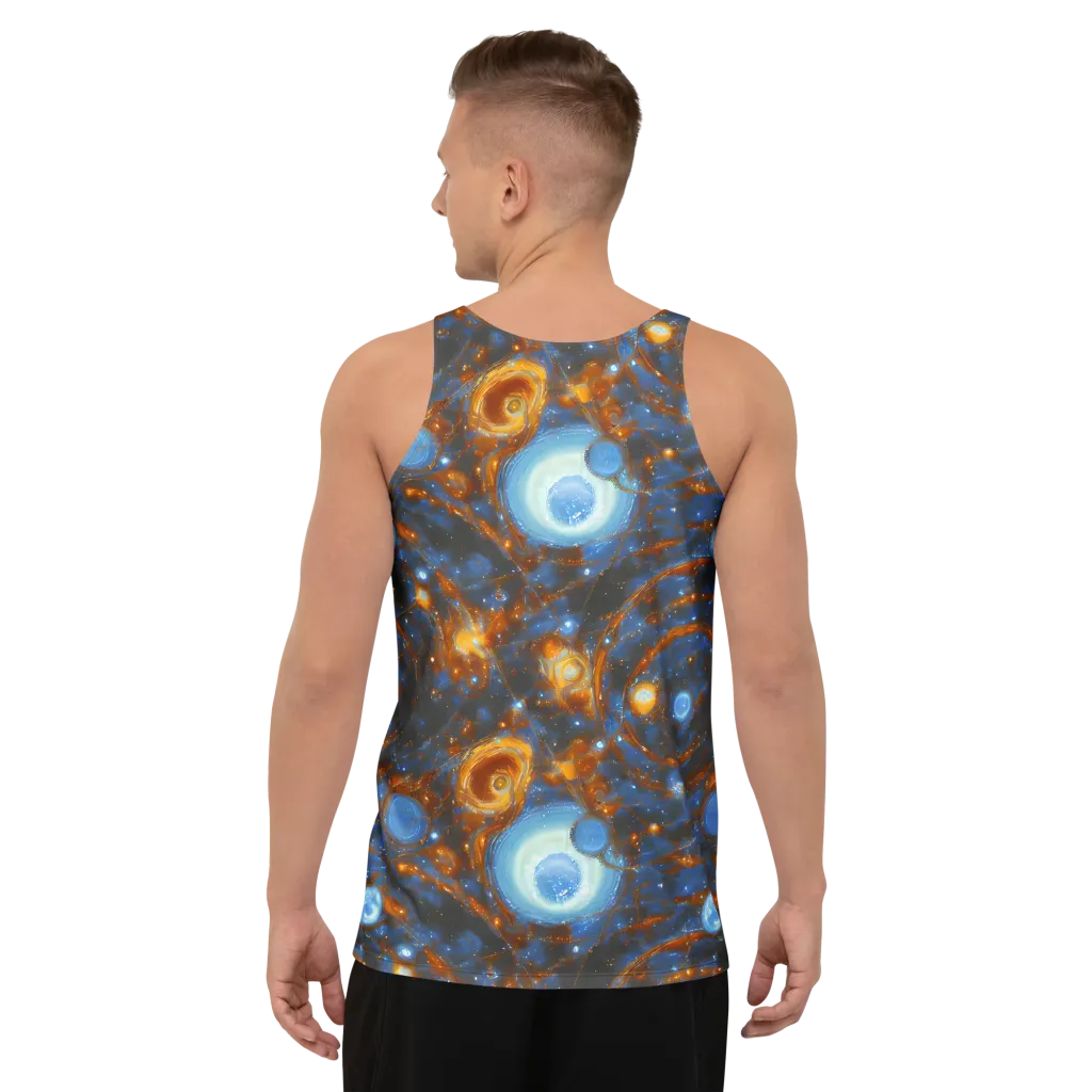 Azure Event Horizon on Men's Tank Top — Back