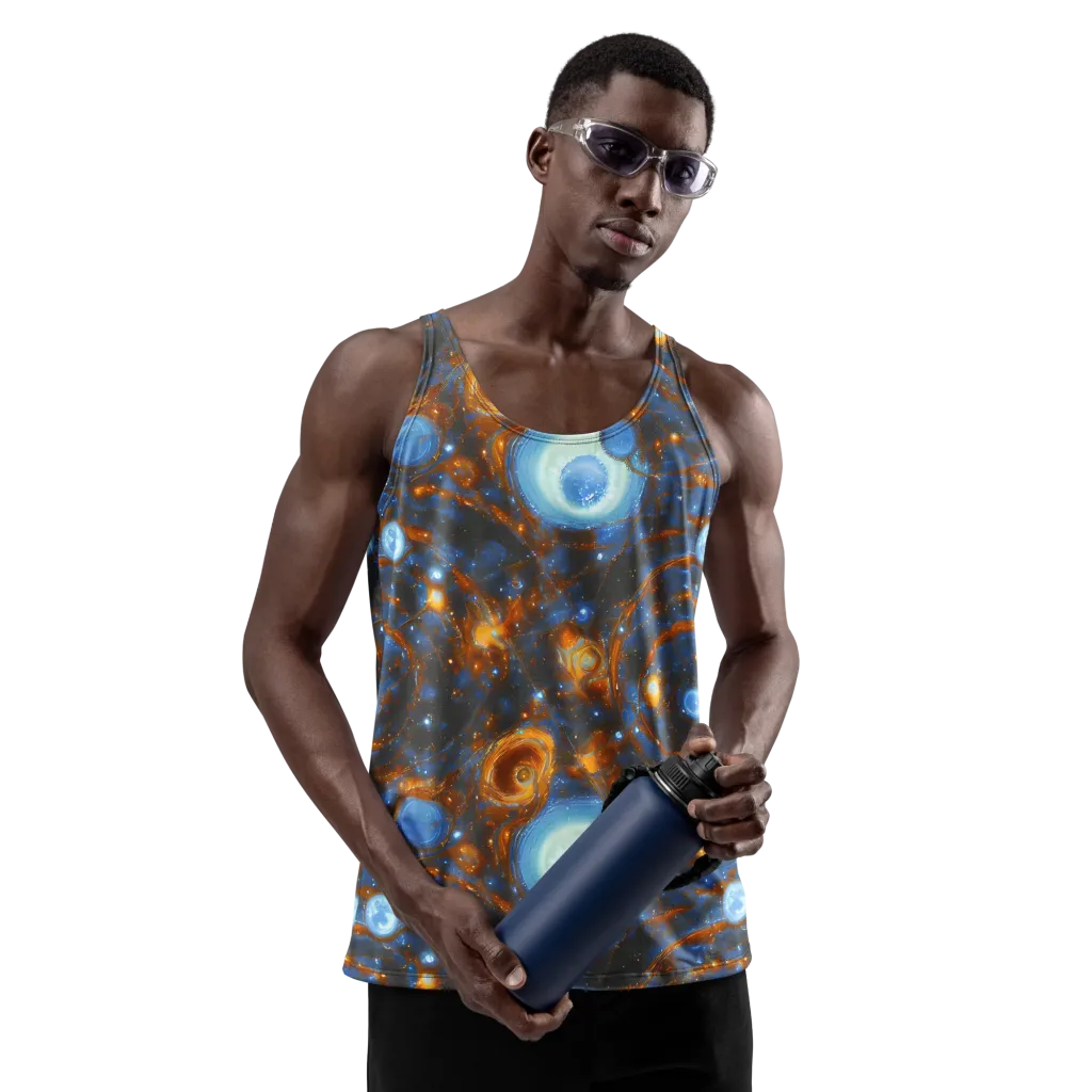 Azure Event Horizon on Men's Tank Top — Front