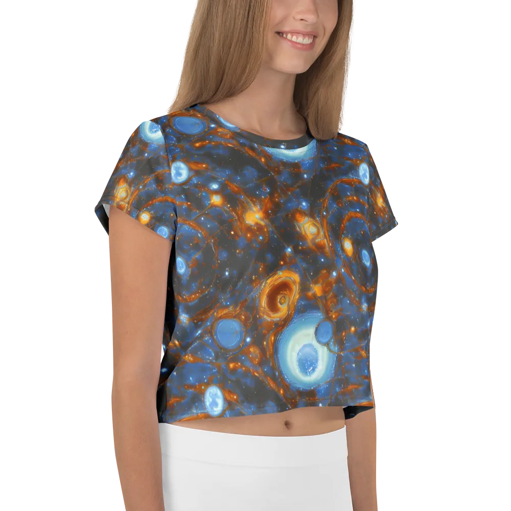 Azure Event Horizon on Crop Tee — Right