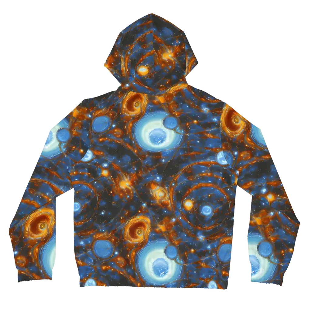 Azure Event Horizon on Women's Full-Zip Hoodie — Back