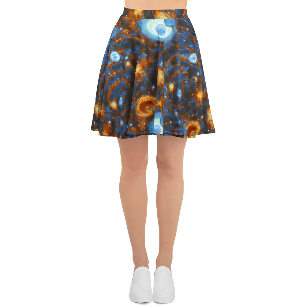 Azure Event Horizon on Skater Skirt — Front