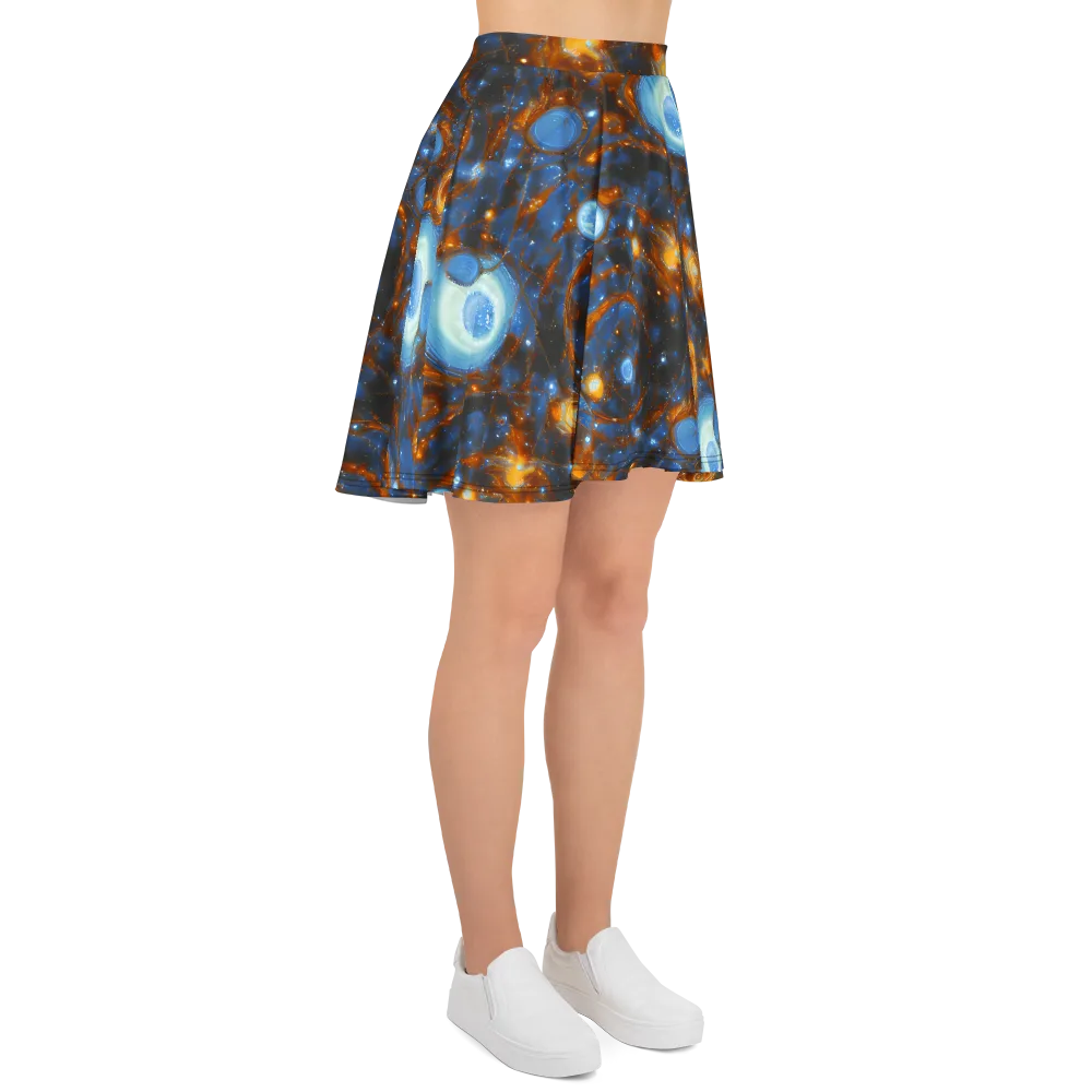 Azure Event Horizon on Skater Skirt — Right