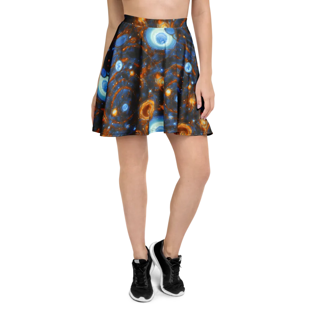 Azure Event Horizon on Skater Skirt — Front