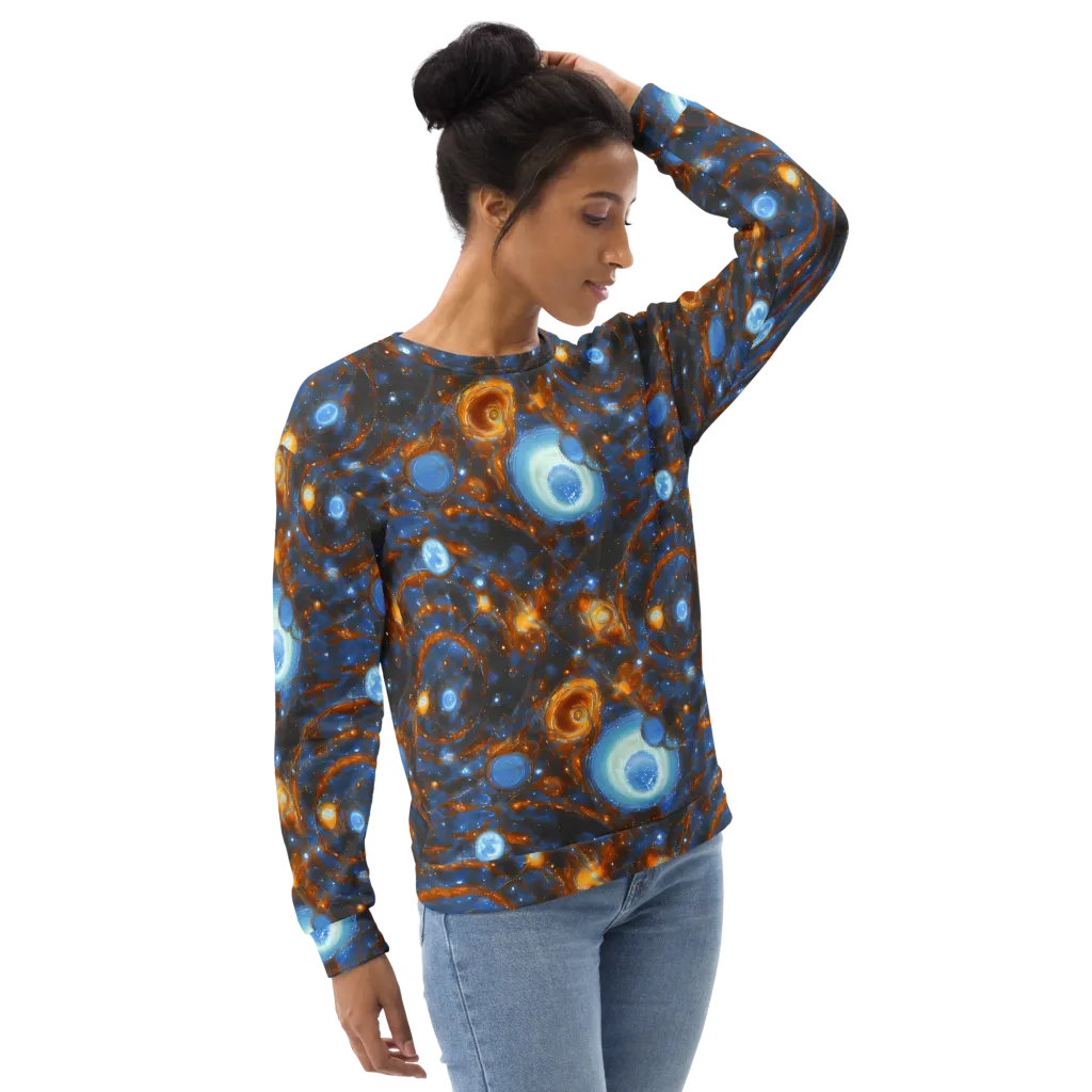 Azure Event Horizon on Sweatshirt — Right Front