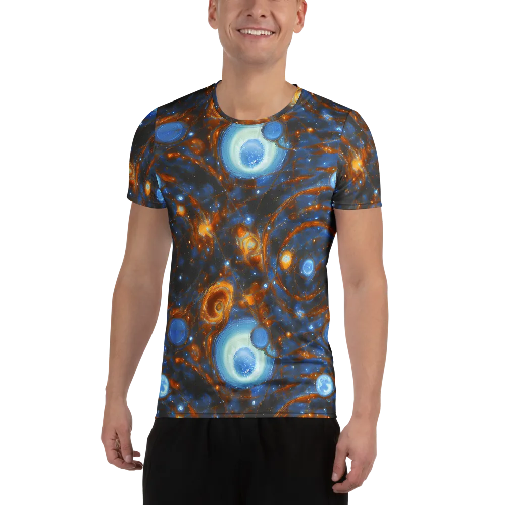 Azure Event Horizon on Men's Athletic T-Shirt — Front