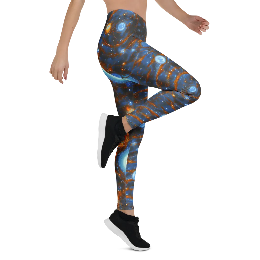 Azure Event Horizon on Leggings — Right
