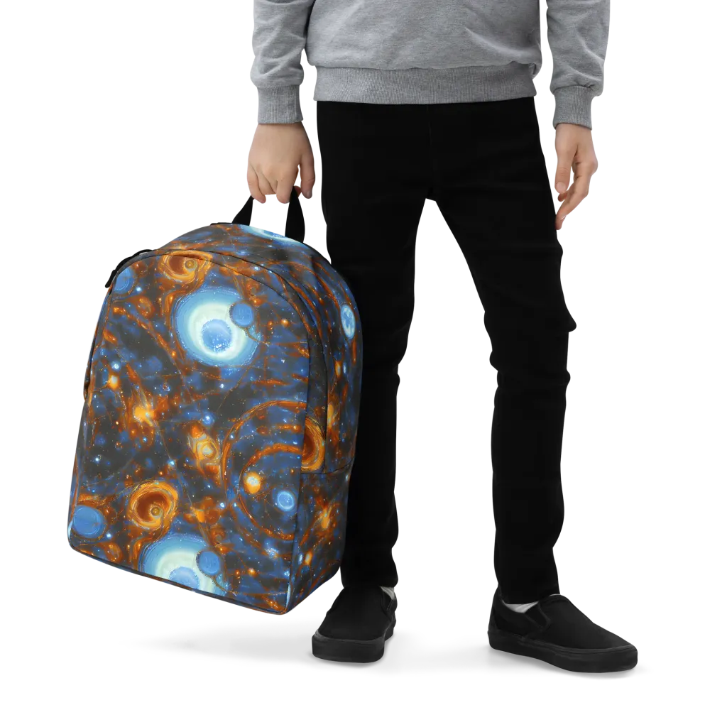 Azure Event Horizon on Minimalist Backpack — Zoomed-in