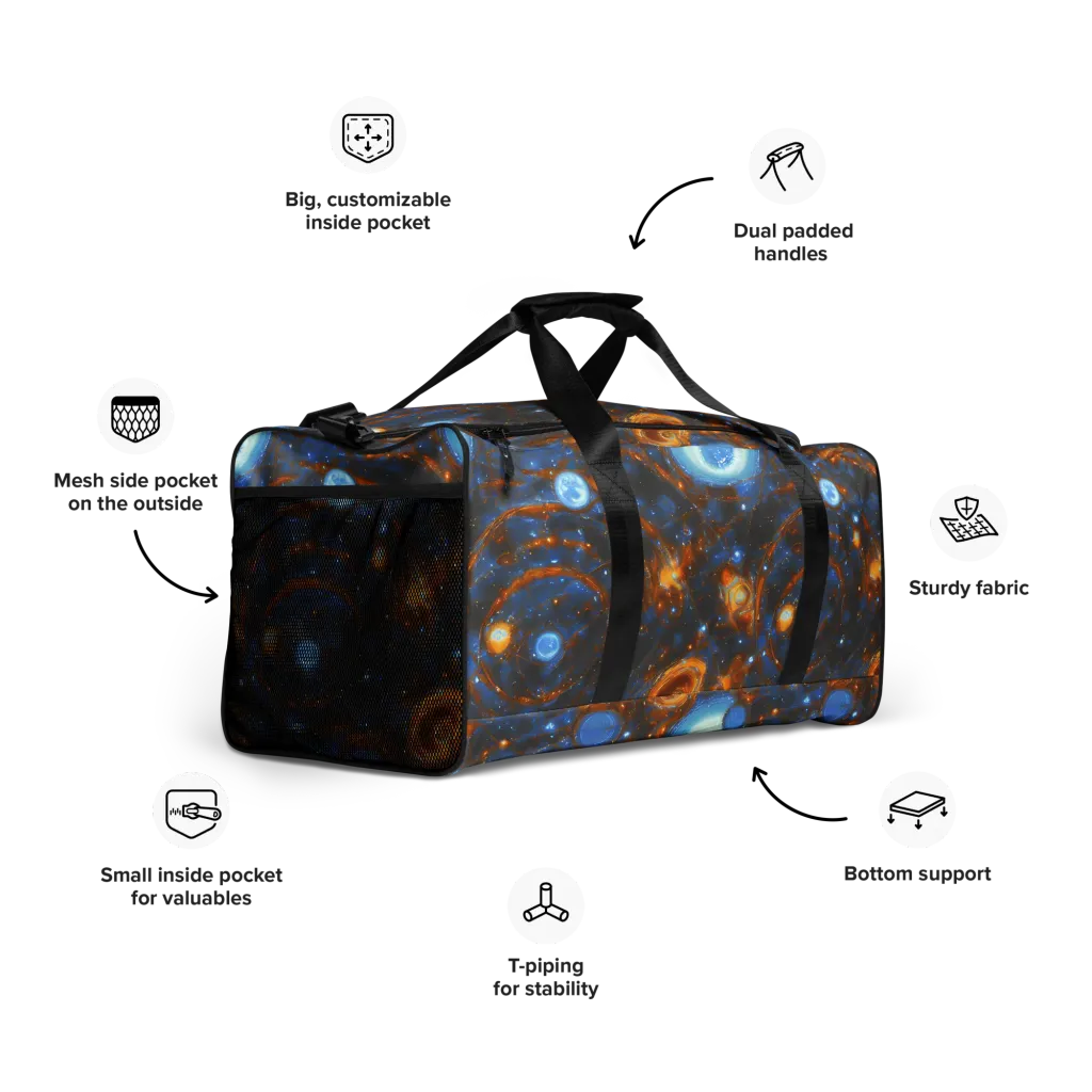 Azure Event Horizon on Duffle Bag — Right Front