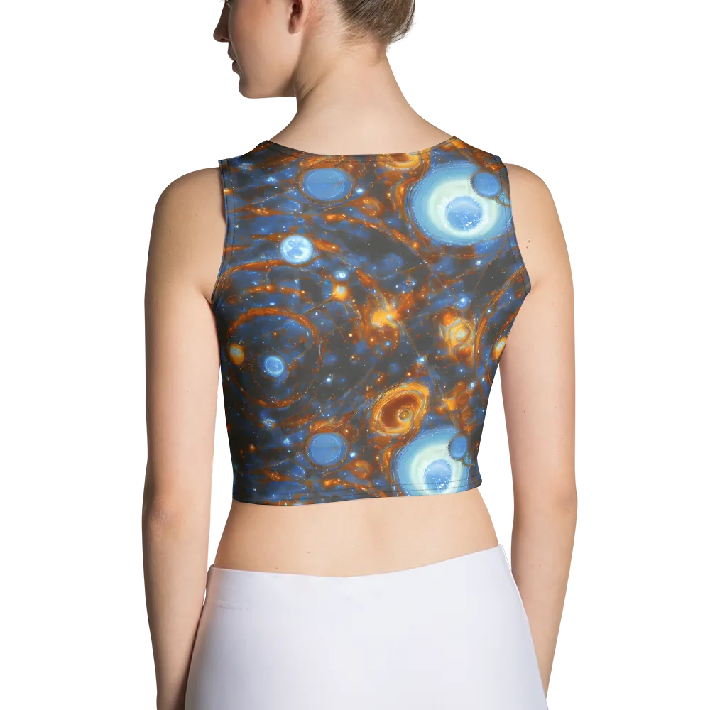 Azure Event Horizon on Crop Top — Back