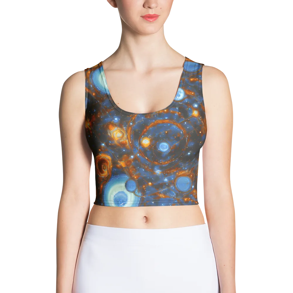 Azure Event Horizon on Crop Top — Front