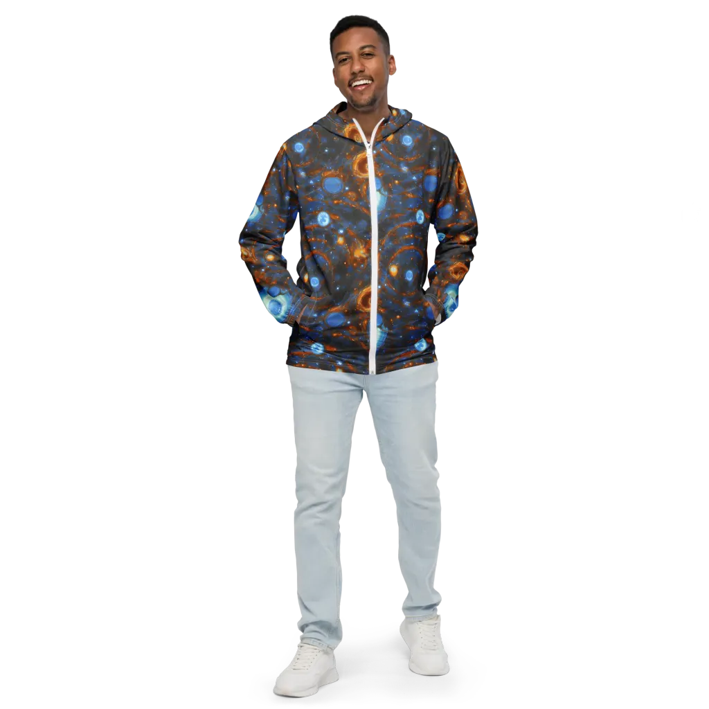 Azure Event Horizon on Men's Windbreaker — Front