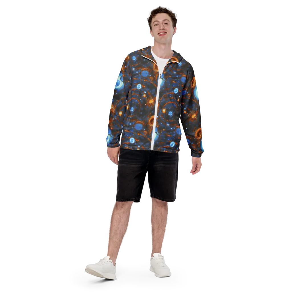 Azure Event Horizon on Men's Windbreaker — Front