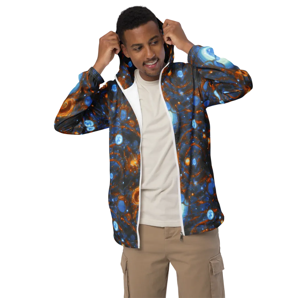 Azure Event Horizon on Men's Windbreaker — Front