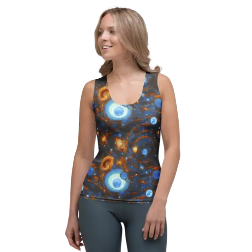 Azure Event Horizon on a Women's Tank Top