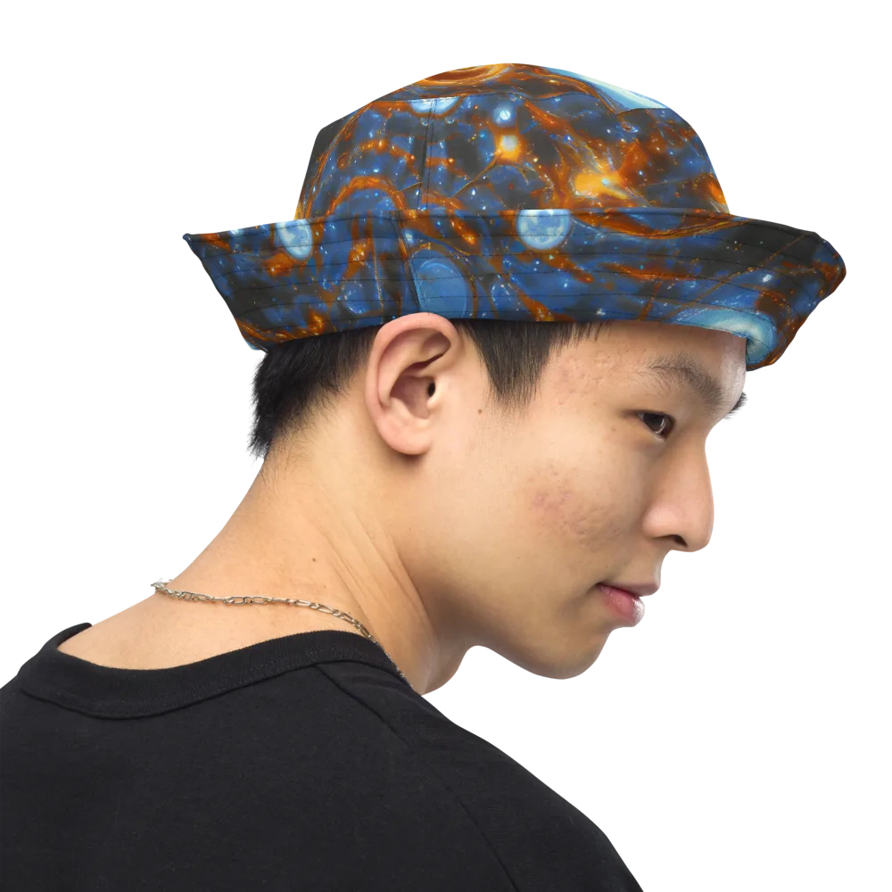 Azure Event Horizon on Reversible Bucket Hat — Right Outside