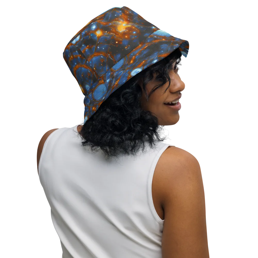 Azure Event Horizon on Reversible Bucket Hat — Right Outside