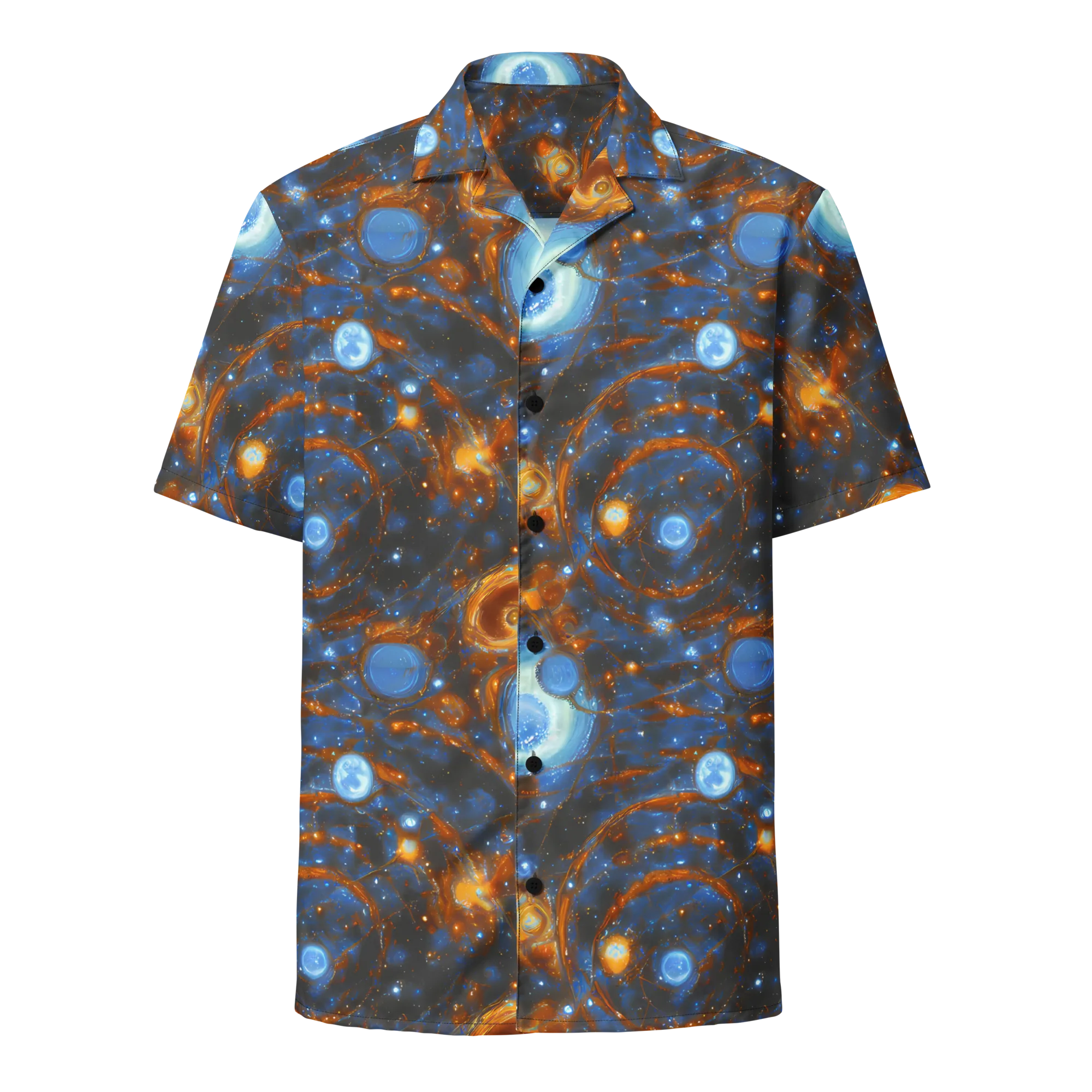 Azure Event Horizon on Button Shirt — Front