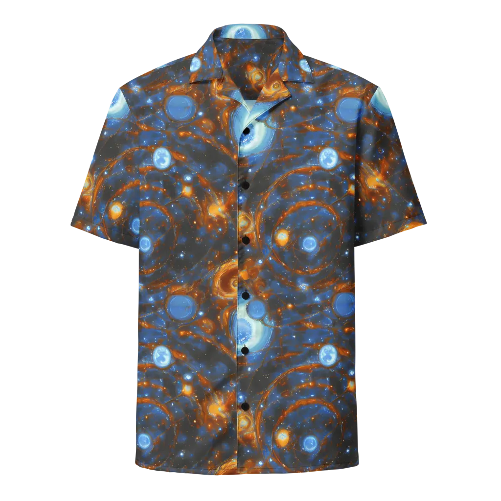 Azure Event Horizon on Button Shirt — Front