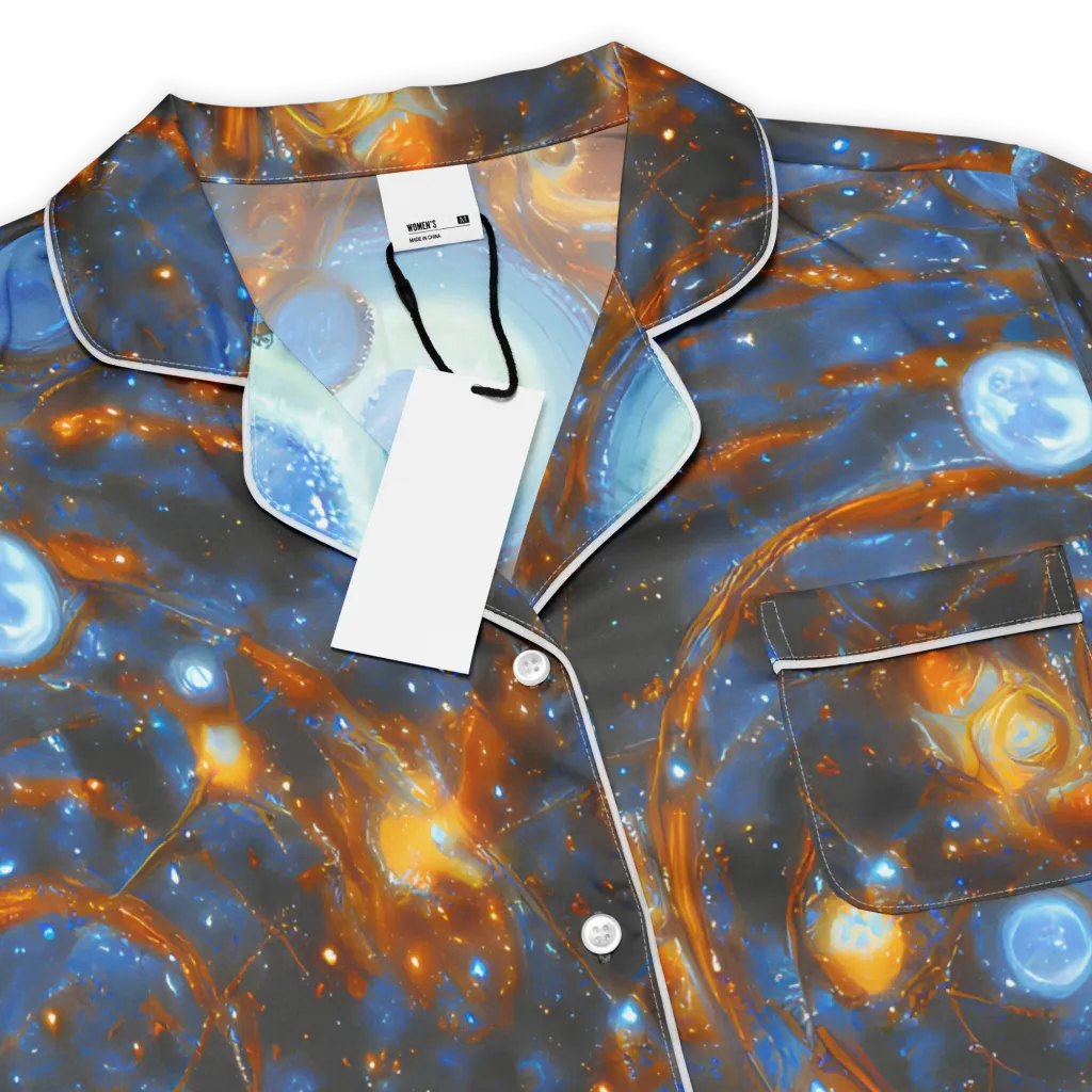 Azure Event Horizon on Women's Short Sleeve Pajama Top — Product details