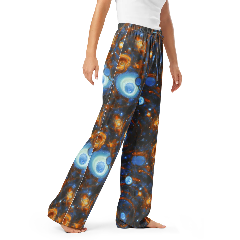 Azure Event Horizon on Women's Pajama Pants — Right Front