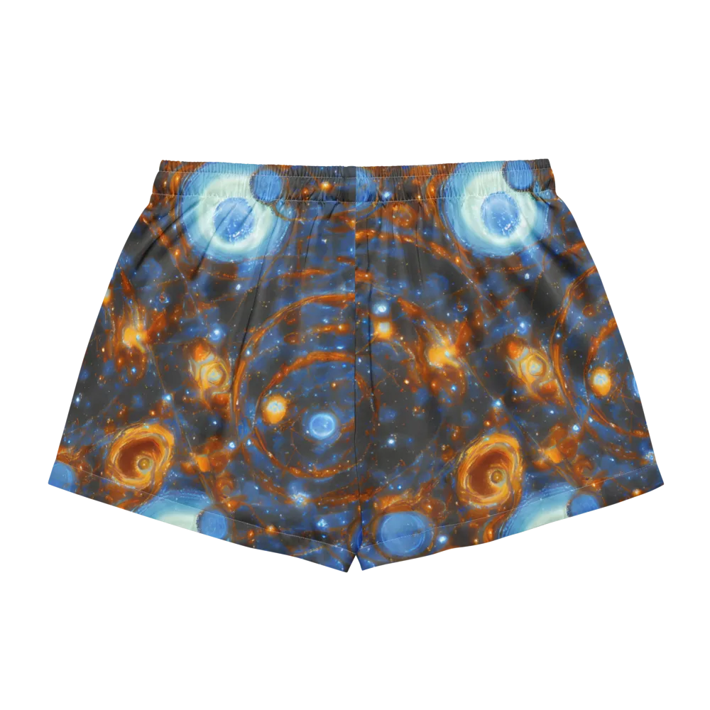 Azure Event Horizon on Women's Pajama Shorts — Back