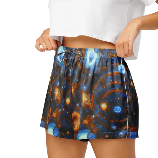 Azure Event Horizon on a Women's Pajama Shorts