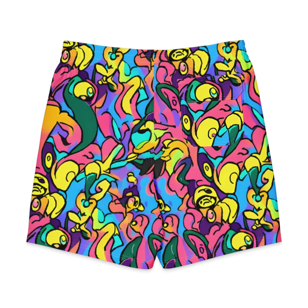 Chromatic Mischief on Men's Board Shorts — Back