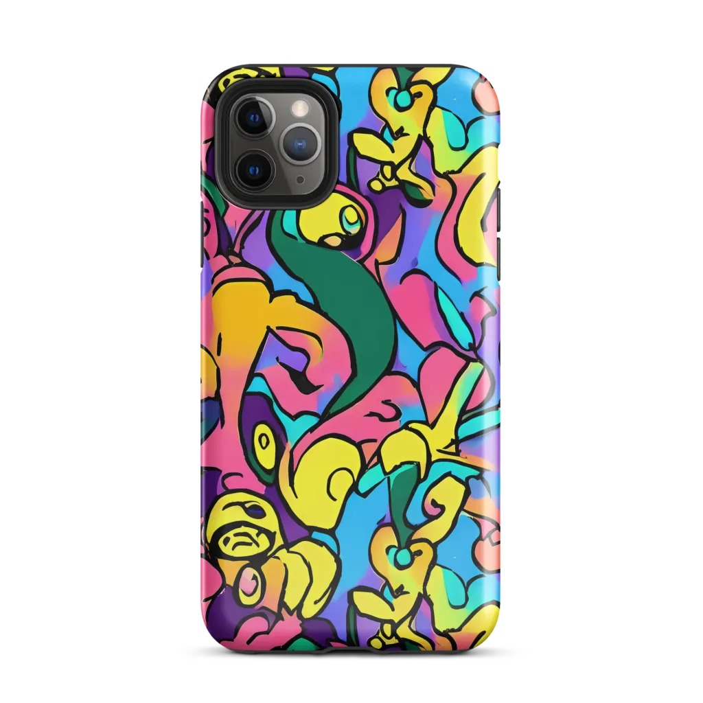 Chromatic Mischief on Tough Case for iPhone® — Front