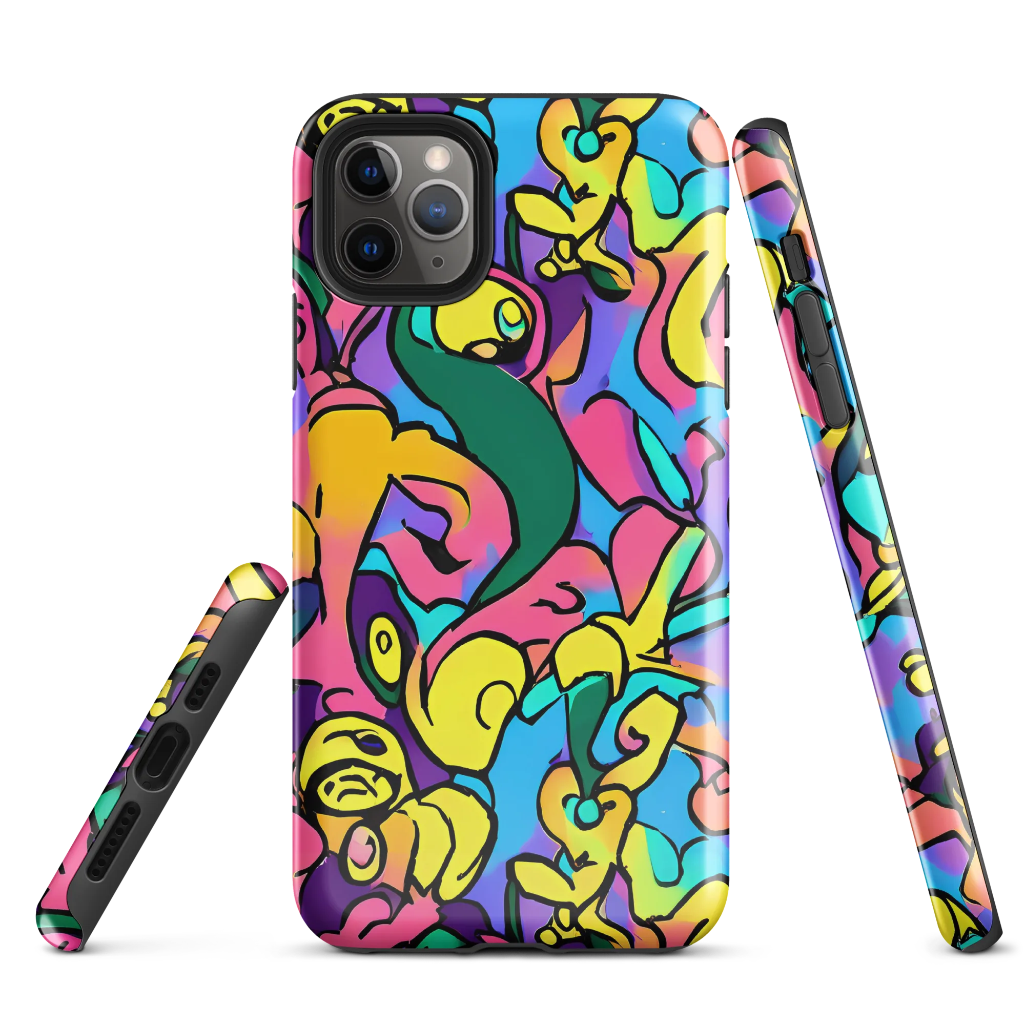 Chromatic Mischief on Tough Case for iPhone® — Front