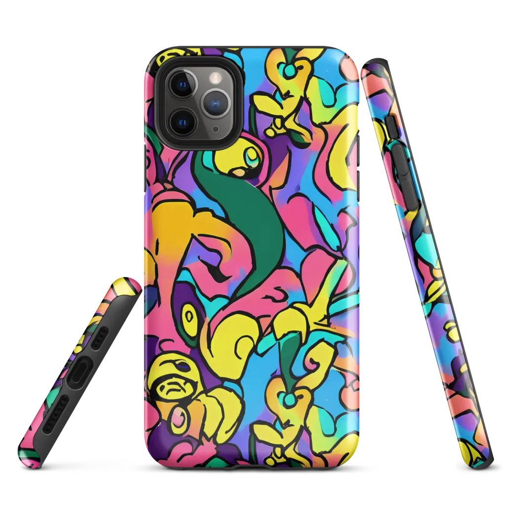 Chromatic Mischief on Tough Case for iPhone® — Front