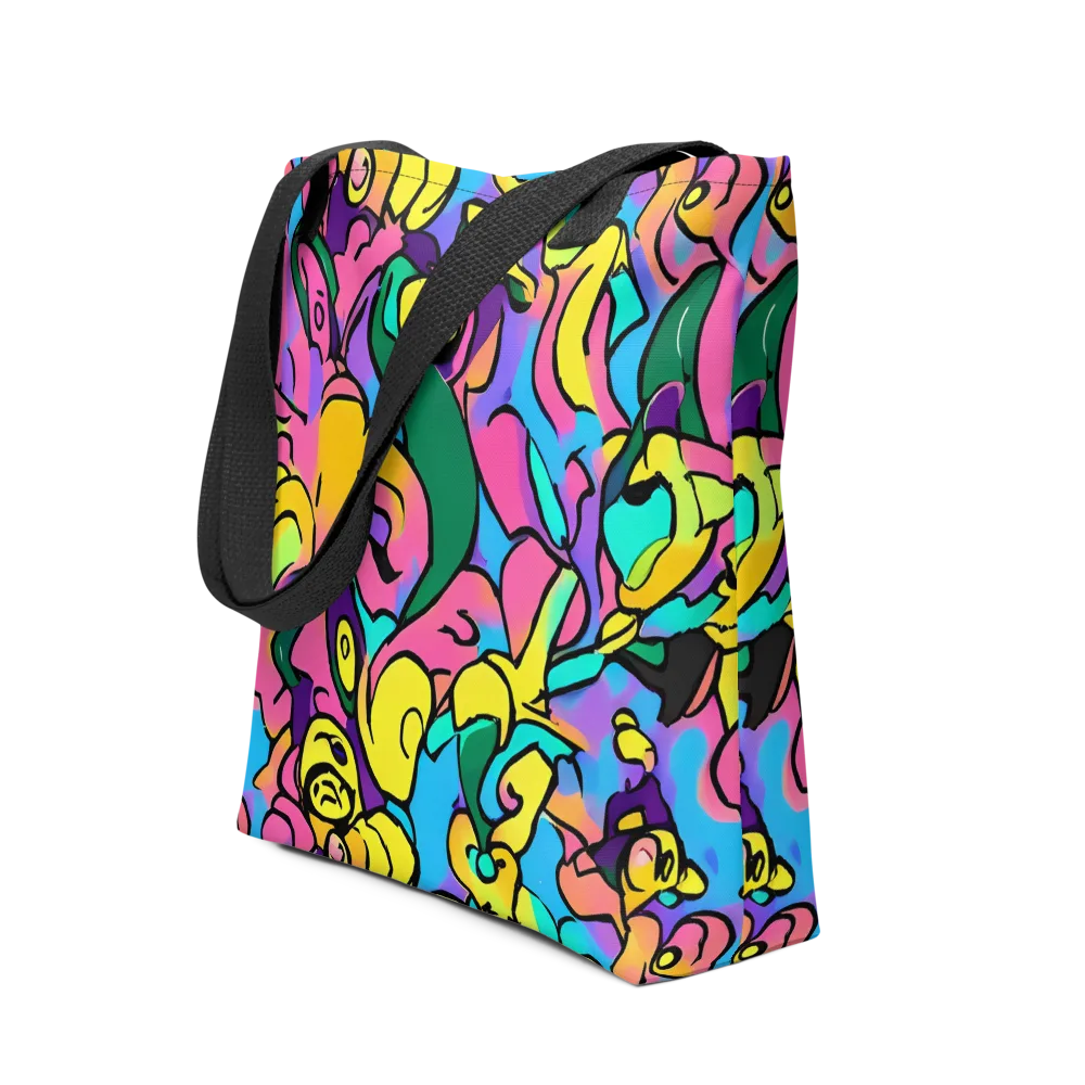 Chromatic Mischief on Tote Bag — Front