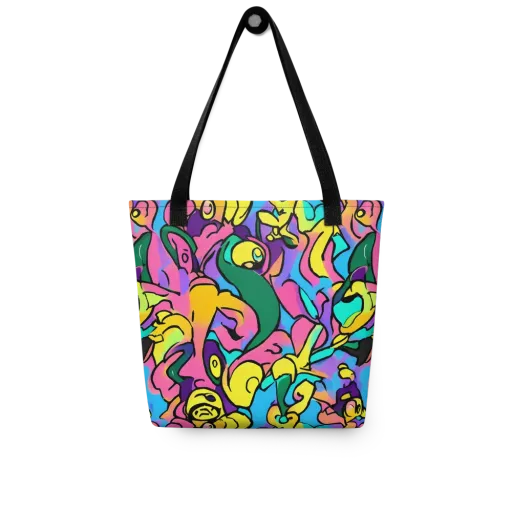 Chromatic Mischief on a Tote Bag