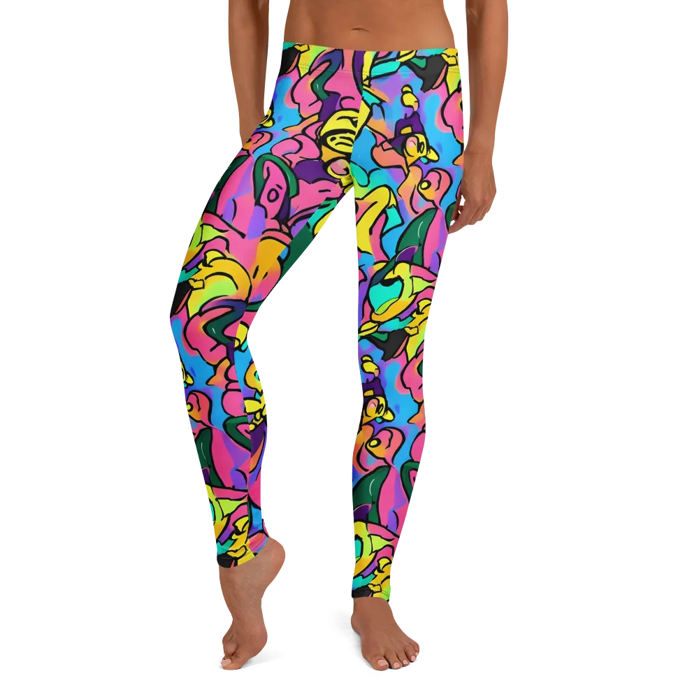 Chromatic Mischief on Leggings — Front