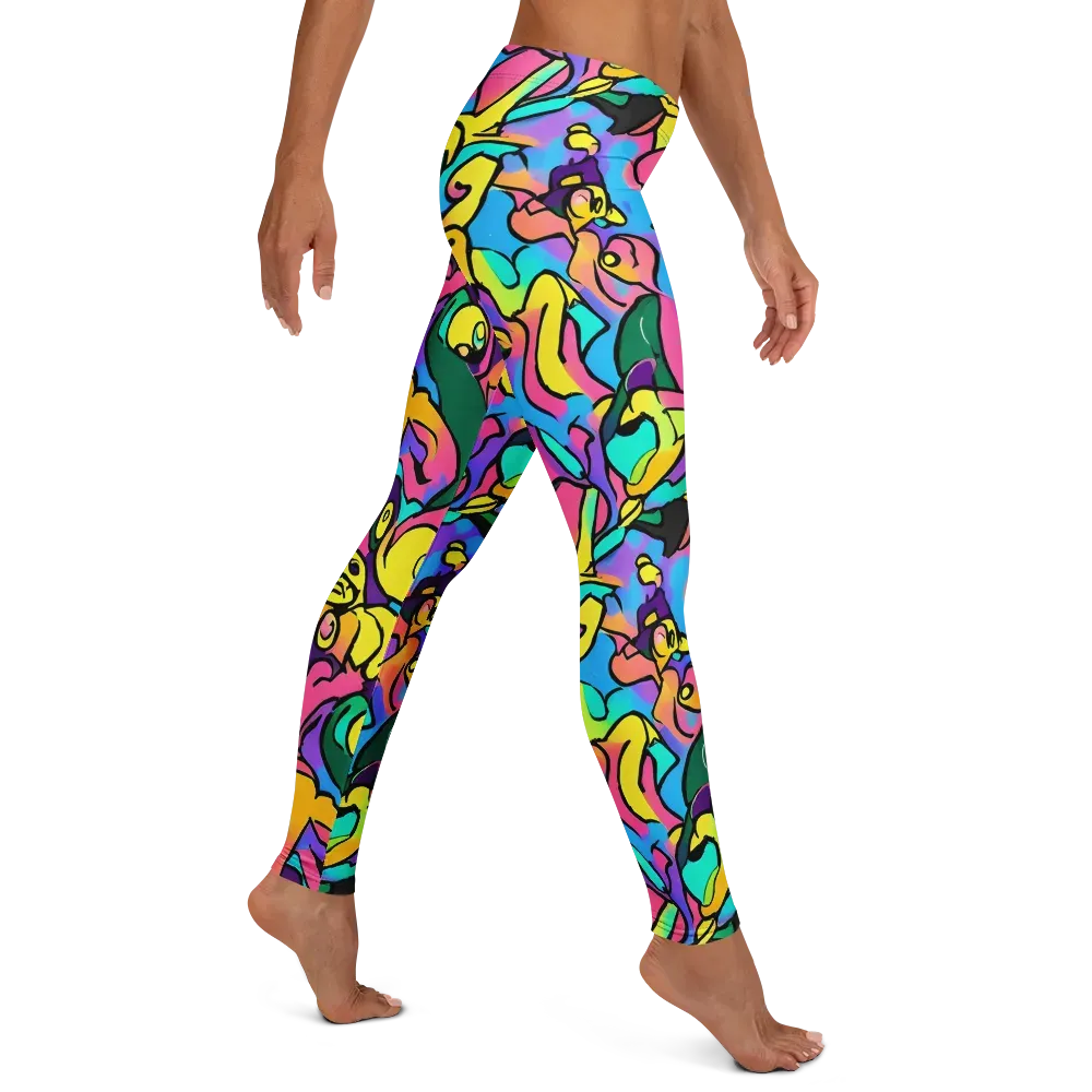 Chromatic Mischief on Leggings — Right