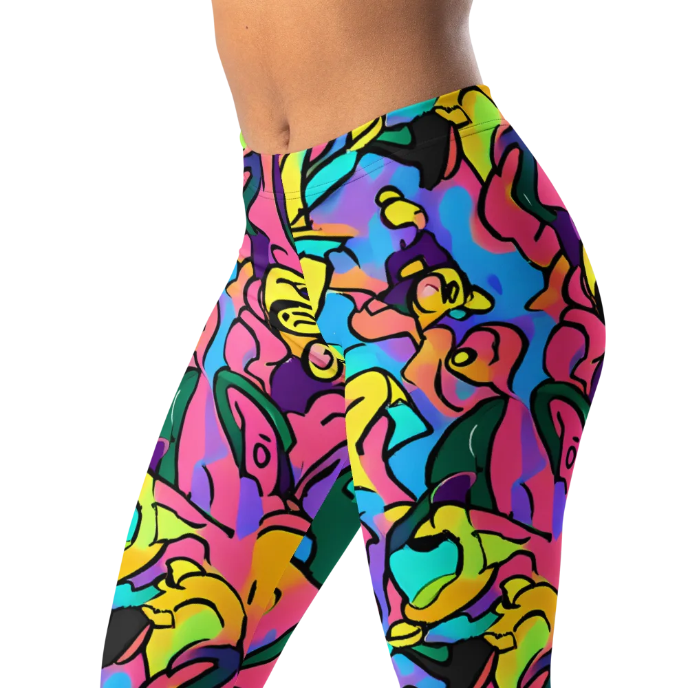 Chromatic Mischief on Leggings — Left Front