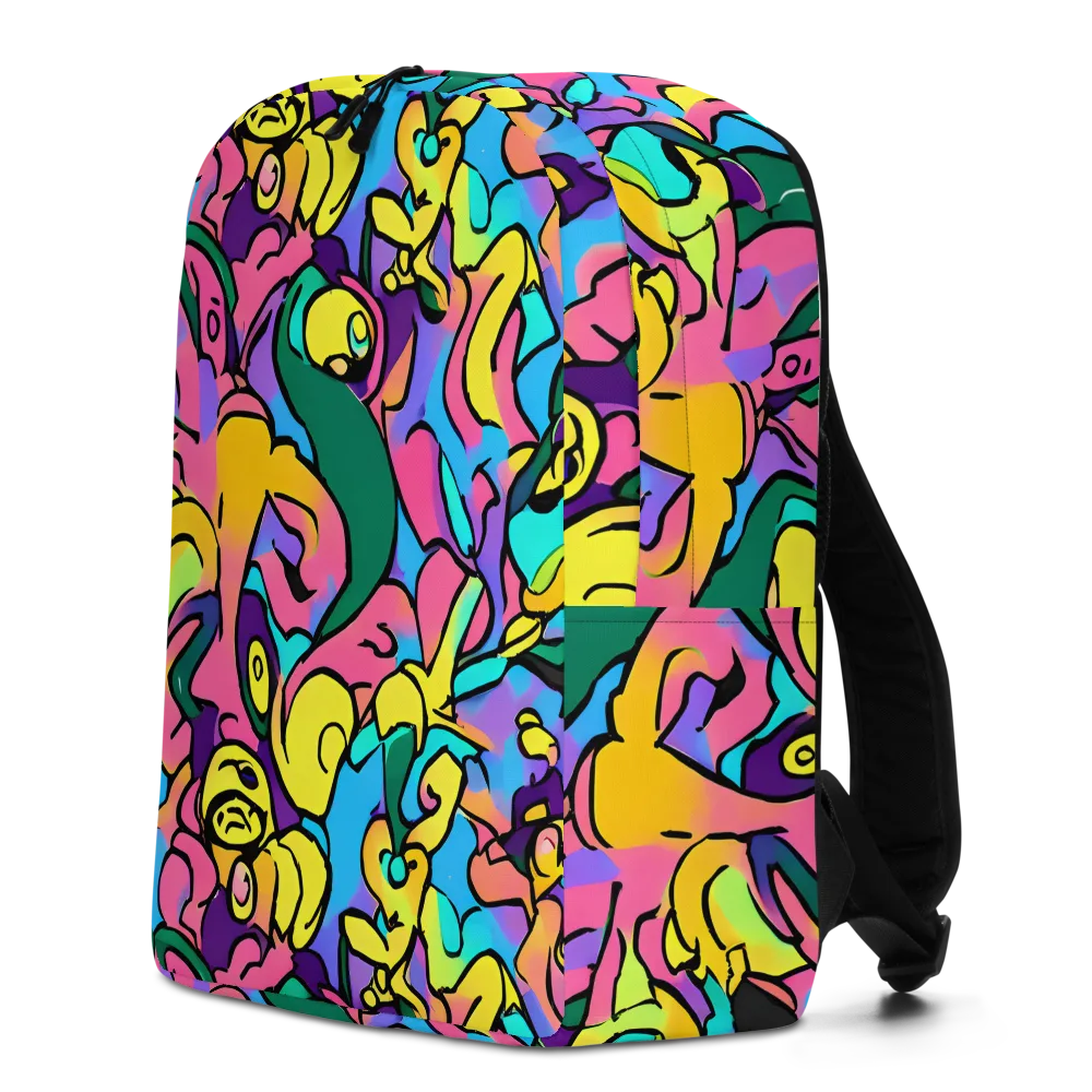 Chromatic Mischief on Minimalist Backpack — Left