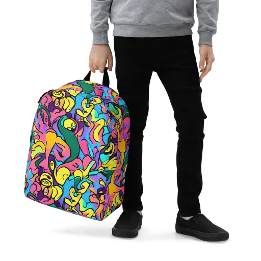 Chromatic Mischief on a Minimalist Backpack