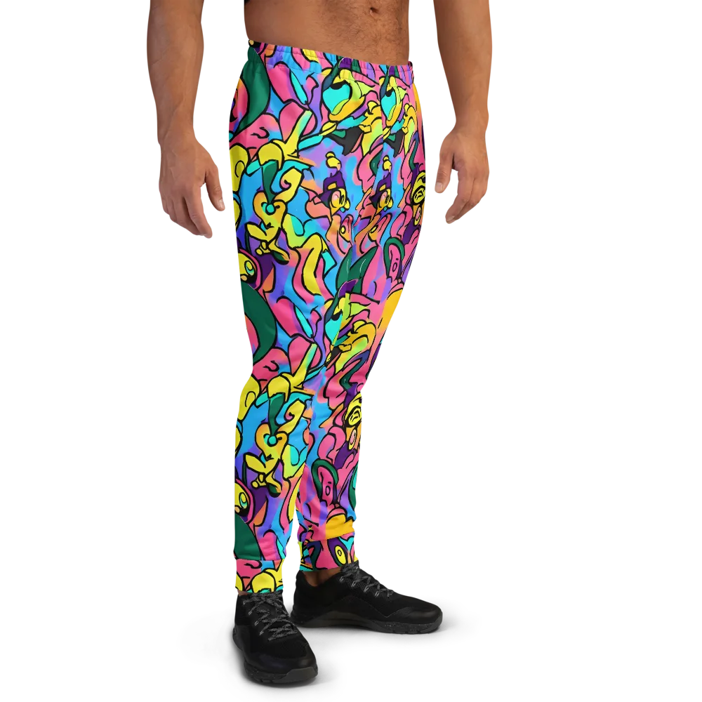 Chromatic Mischief on Men's Joggers — Right