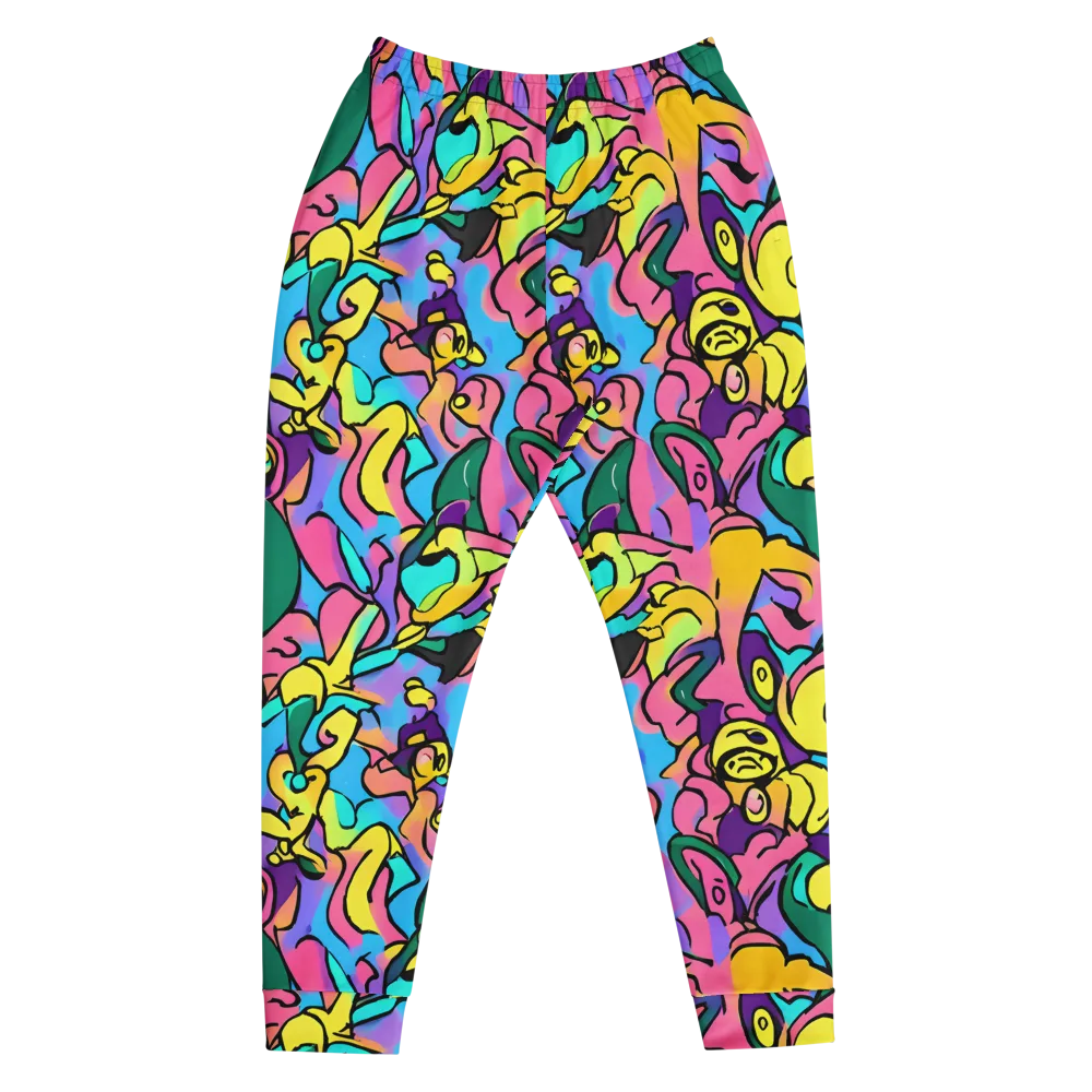 Chromatic Mischief on Men's Joggers — Front