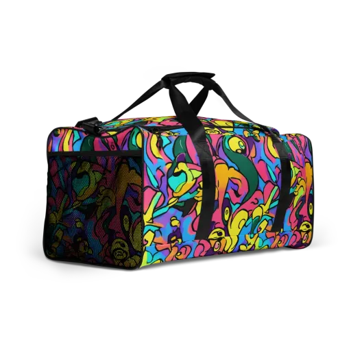 Chromatic Mischief on a Duffle Bag