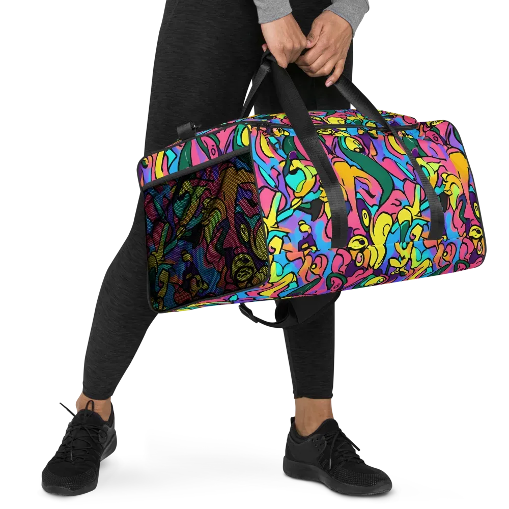 Chromatic Mischief on Duffle Bag — Right Front
