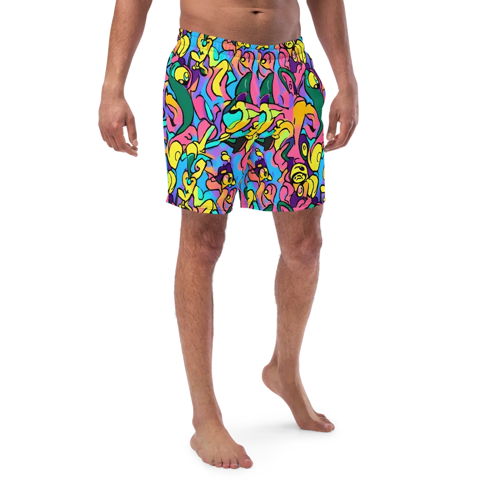 Chromatic Mischief on Swim Trunks — Front