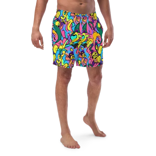 Chromatic Mischief on a Swim Trunks