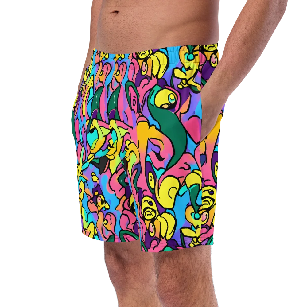 Chromatic Mischief on Swim Trunks — Left Front